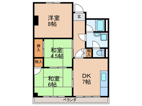 ライオンビルの物件間取画像